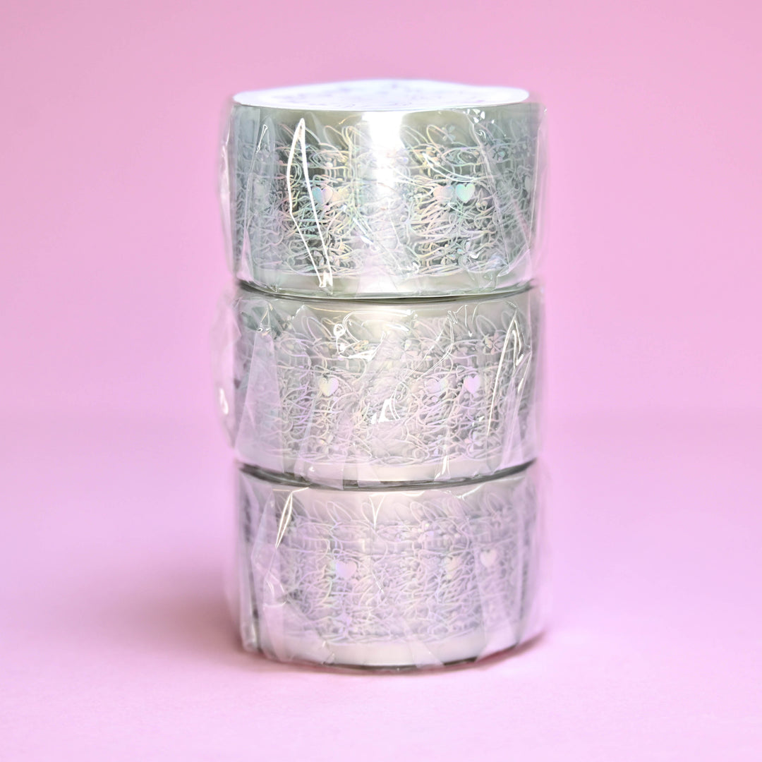 BGM Bunny Foiled Clear Tape 2cm