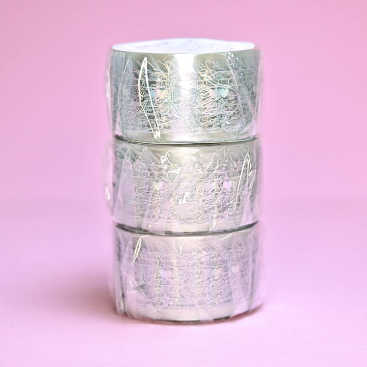 BGM Bunny Foiled Clear Tape 2cm