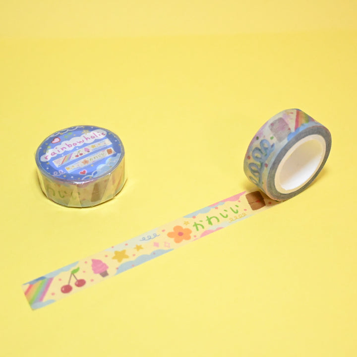 (MT012) Original Rainbow & Icecream Washi Tape