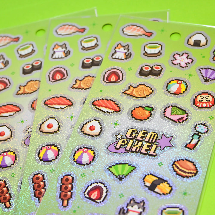 MINDWAVE Gem Pixel Japanese Food