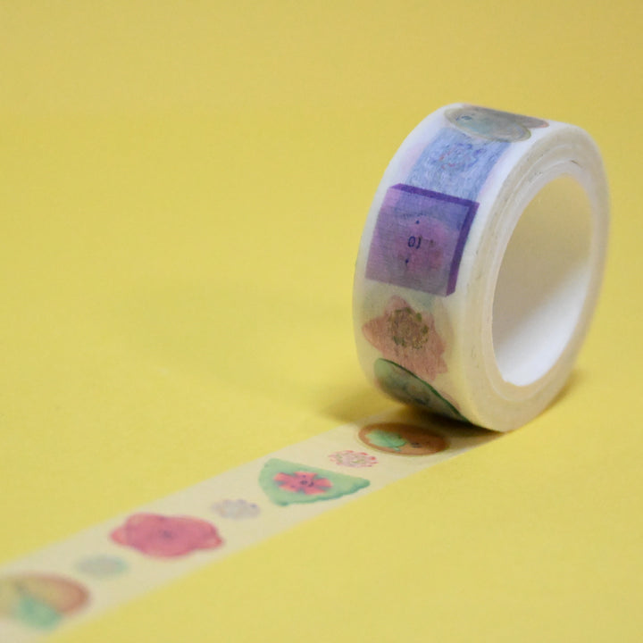 (MT059) Cinta washi original de dulces japoneses Rainbowholic x Tazdaunicorn