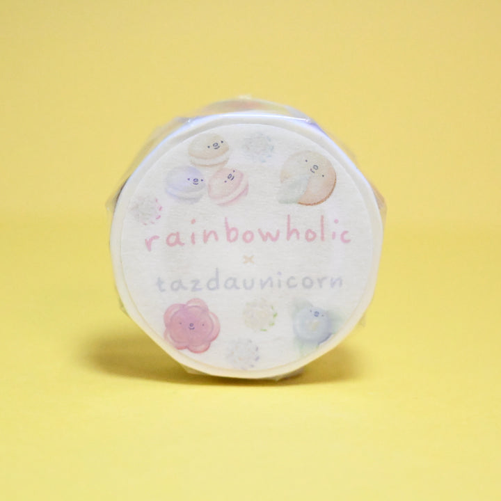 (MT059) Cinta washi original de dulces japoneses Rainbowholic x Tazdaunicorn
