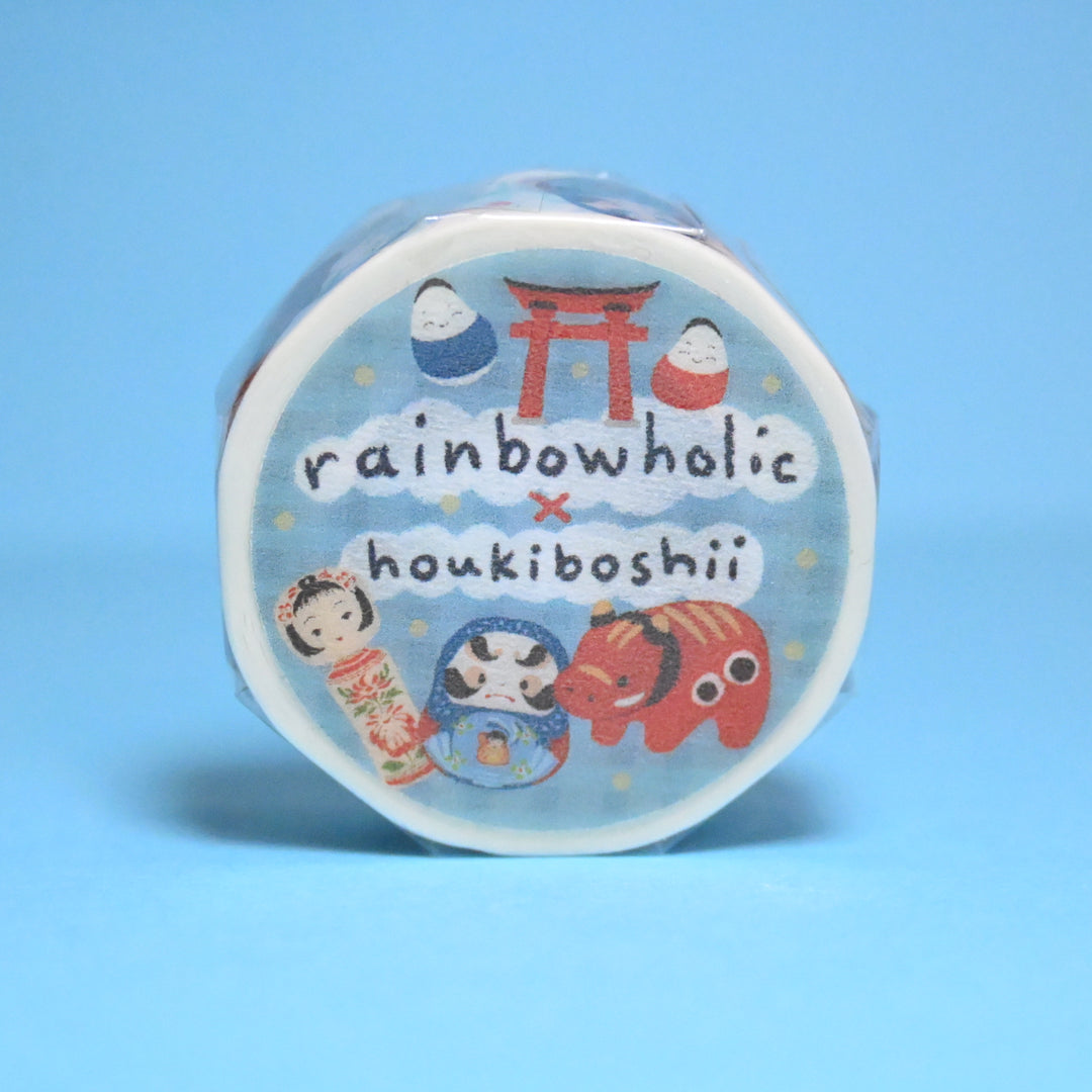 (MT035) Ruban Washi original de collaboration Houkiboshii x Rainbowholic Japan Travel (Tohoku Treasures)