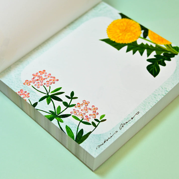 cozyca Asano Midori Fleur Memo Pad