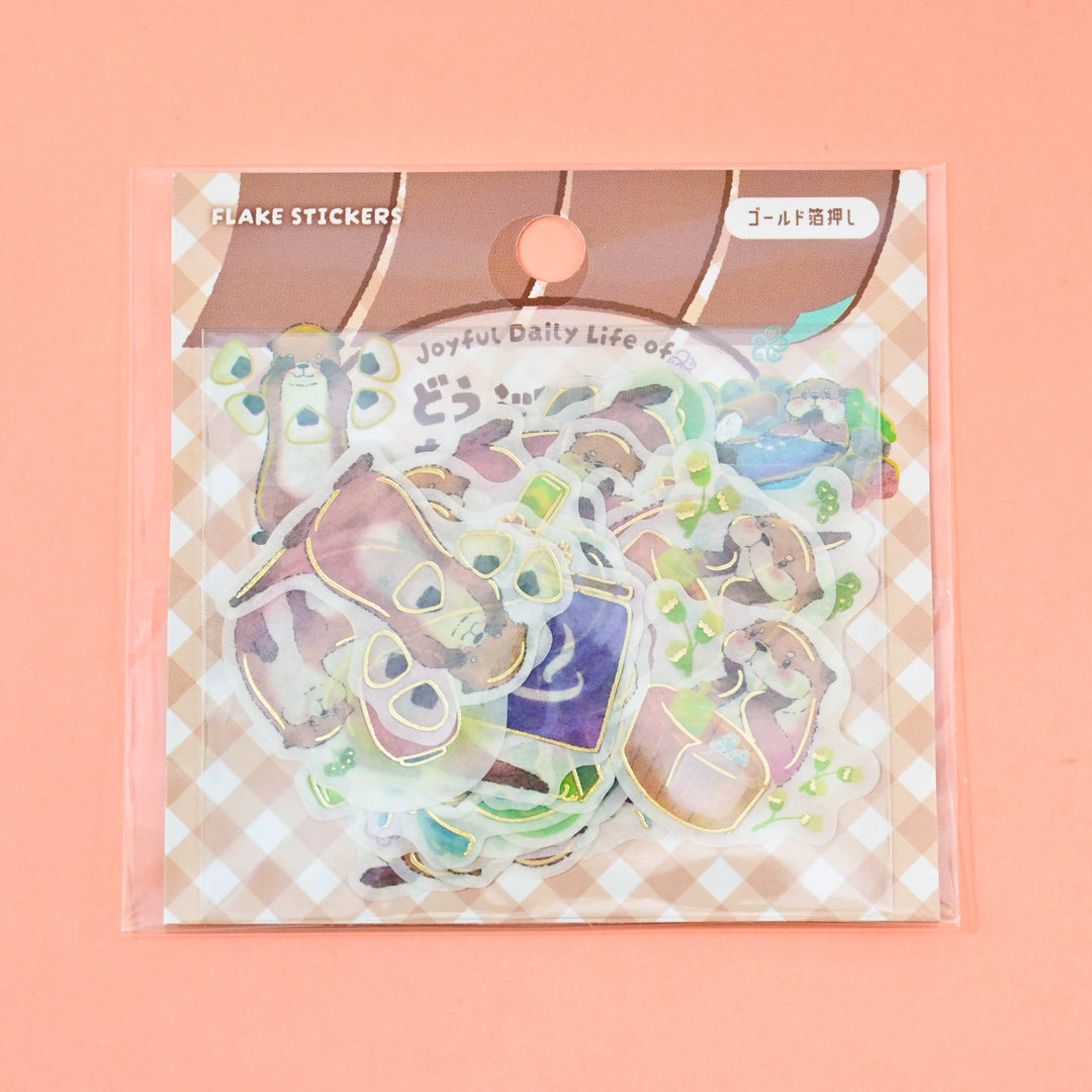 World Craft Animals Fun Day Otter Flake Seal