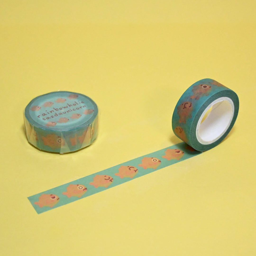 (MT075) Ruban Washi Original Rainbowholic x Tazdaunicorn Poisson Rouge