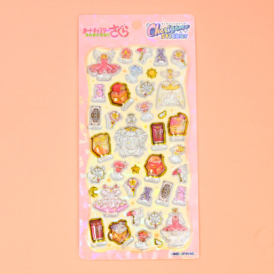 Kamio Japan Cherigem Sticker Cardcaptor Sakura 3D Sticker Sheet