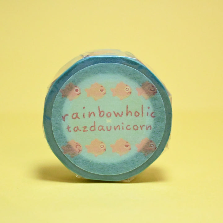 (MT075) Ruban Washi Original Rainbowholic x Tazdaunicorn Poisson Rouge