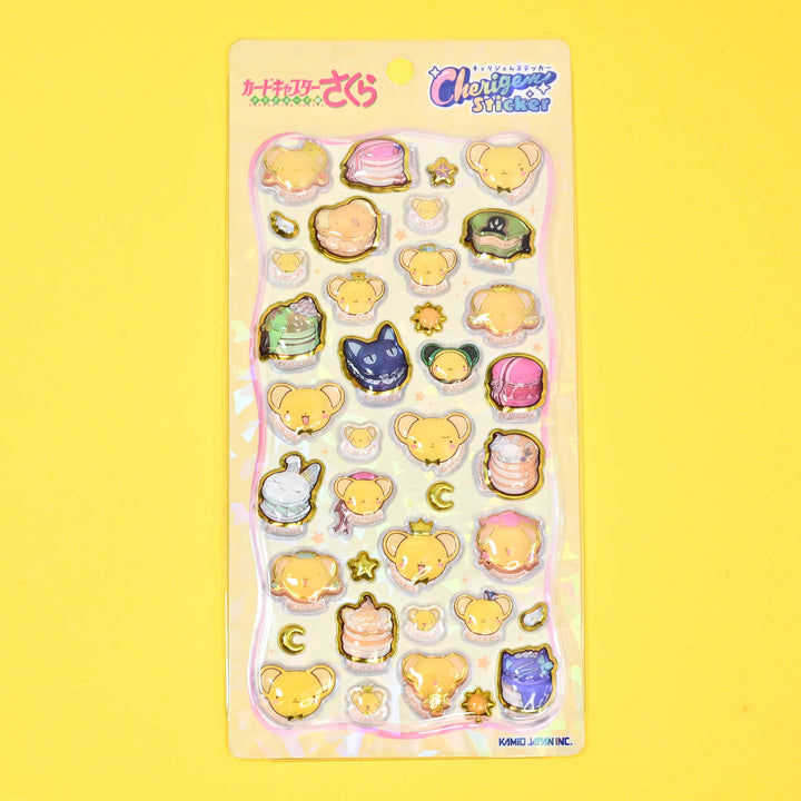 Kamio Japan Cherigem Sticker Cardcaptor Sakura Kero-chan 3D Sticker Sheet