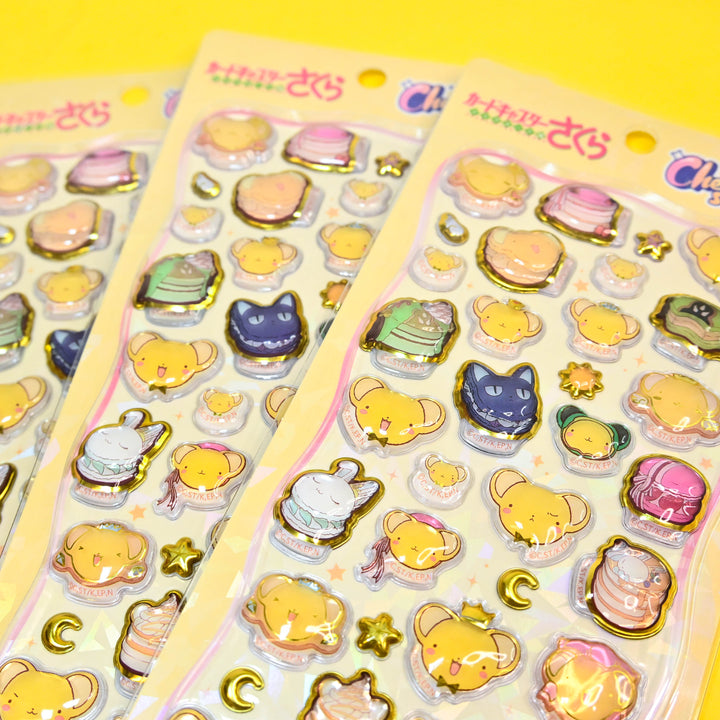 Kamio Japan Cherigem Sticker Cardcaptor Sakura Kero-chan 3D Sticker Sheet