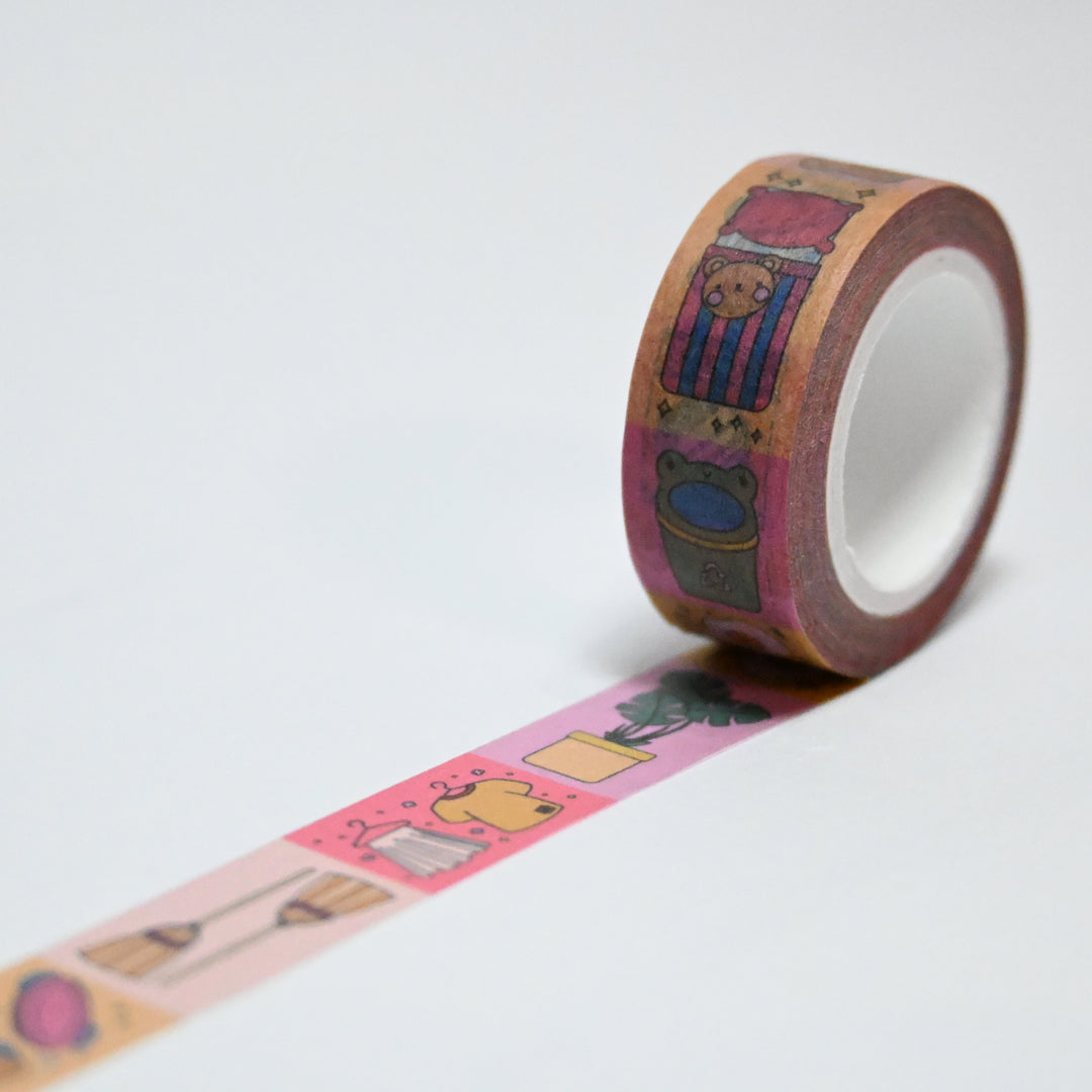 (MT079) Ruban Washi original Rainbowholic x Tazdaunicorn pour les tâches ménagères
