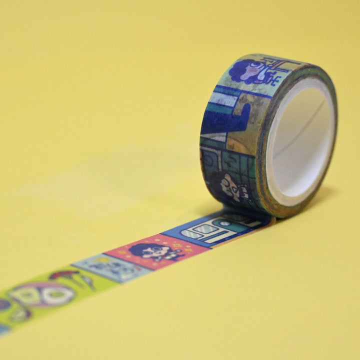 (MT070) Cinta washi original de la rutina diaria de Rainbowholic x Tazdaunicorn