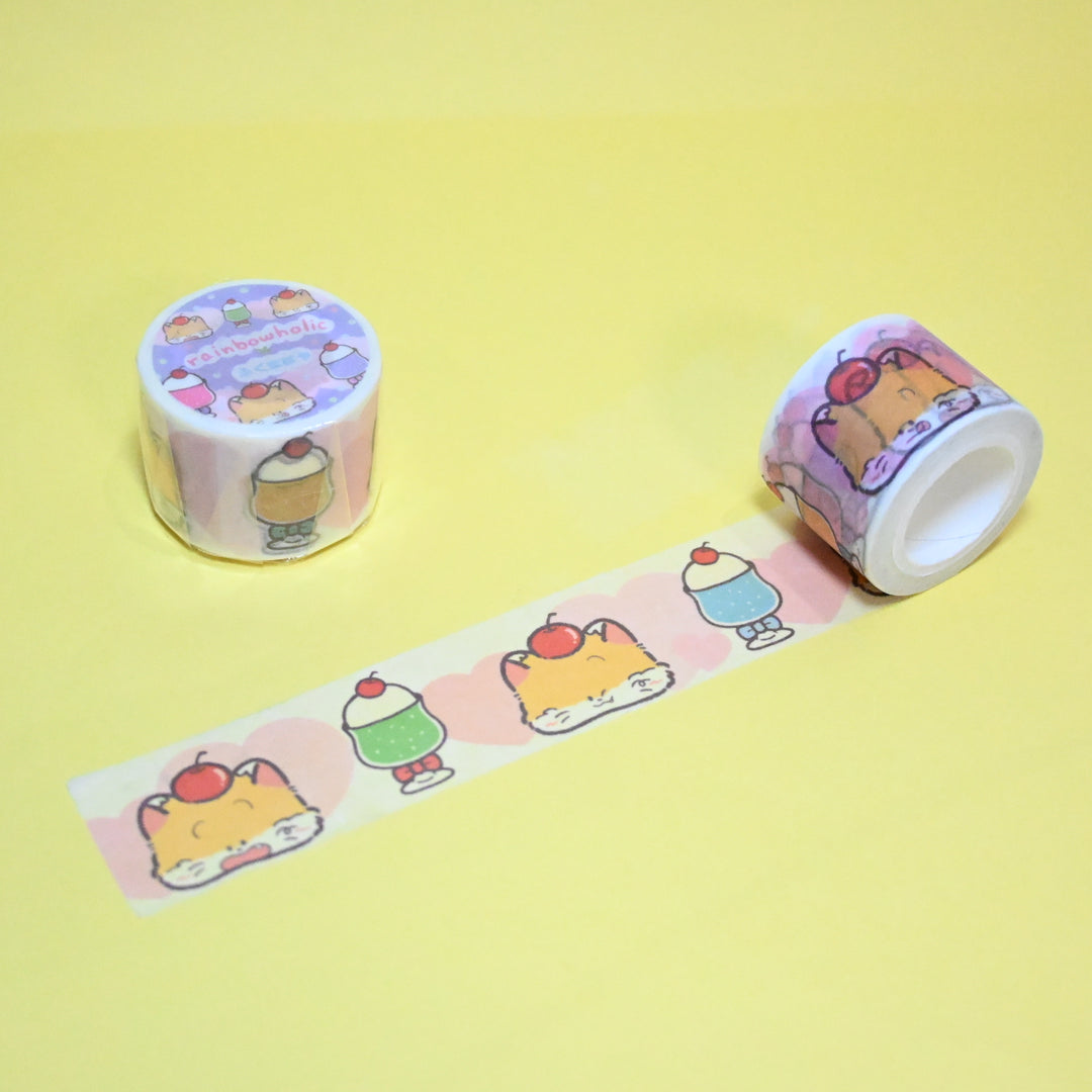 (MT087) Rainbowholic x Fukupopoya Cream Soda 3cm Washi Tape
