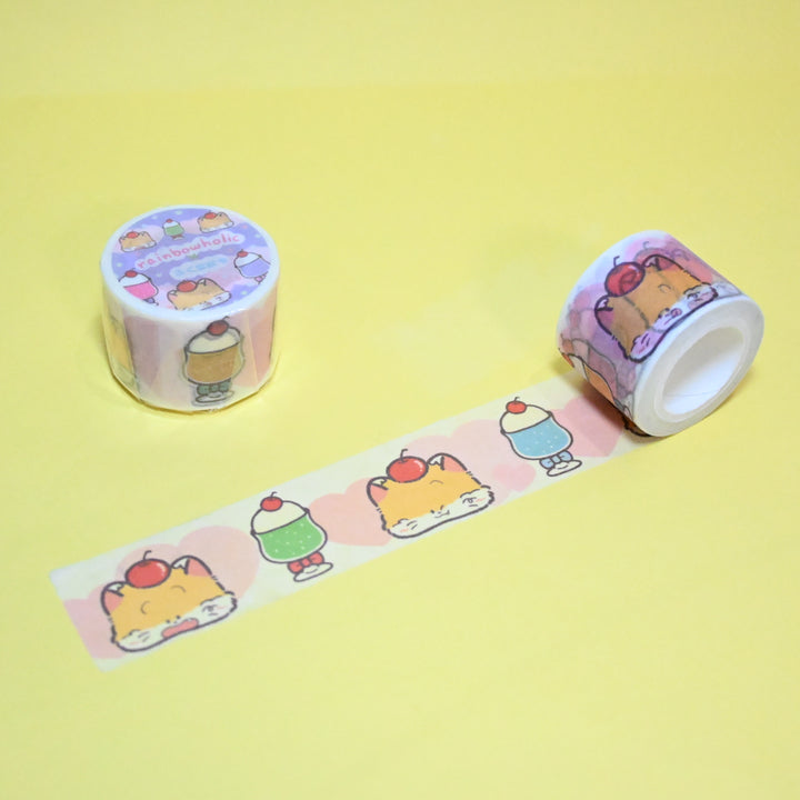 (MT087) Rainbowholic x Fukupopoya Cream Soda 3cm Washi Tape