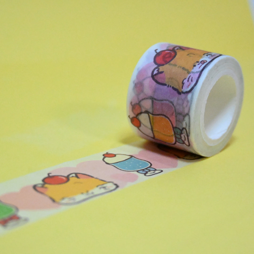 (MT087) Rainbowholic x Fukupopoya Cream Soda 3cm Washi Tape