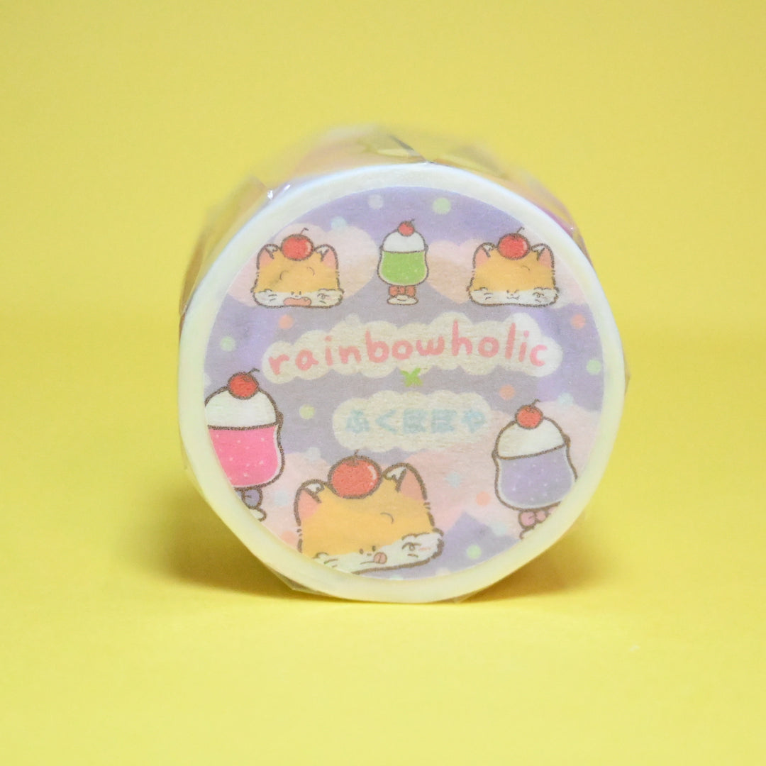 (MT087) Rainbowholic x Fukupopoya Cream Soda 3cm Washi Tape