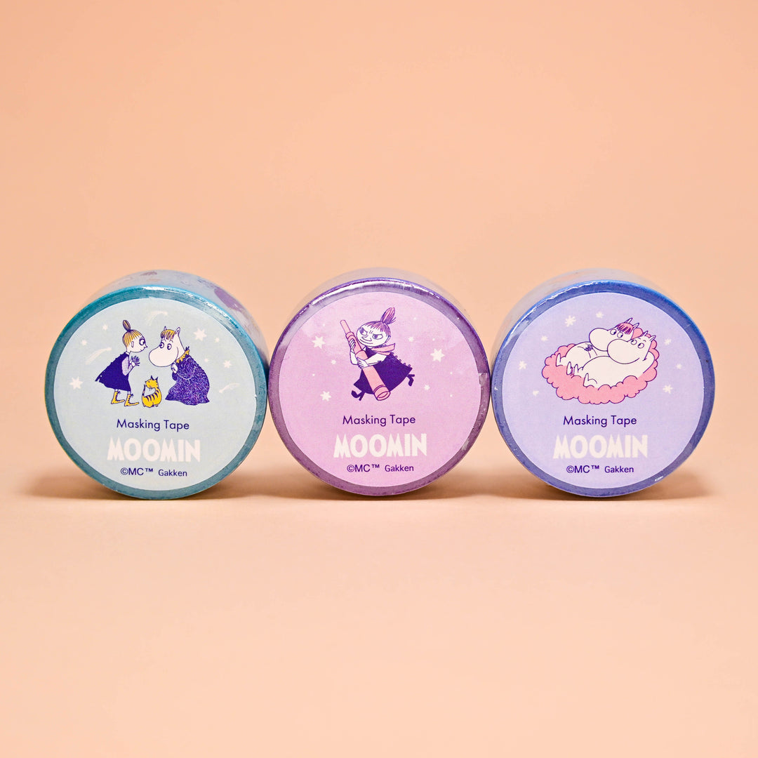 Gakken Moomin Colorful Washi Tape Set (3 pcs.)