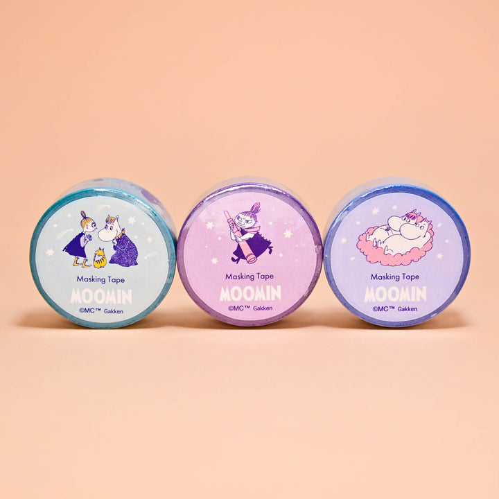 Gakken Moomin Colorful Washi Tape Set (3 pcs.)