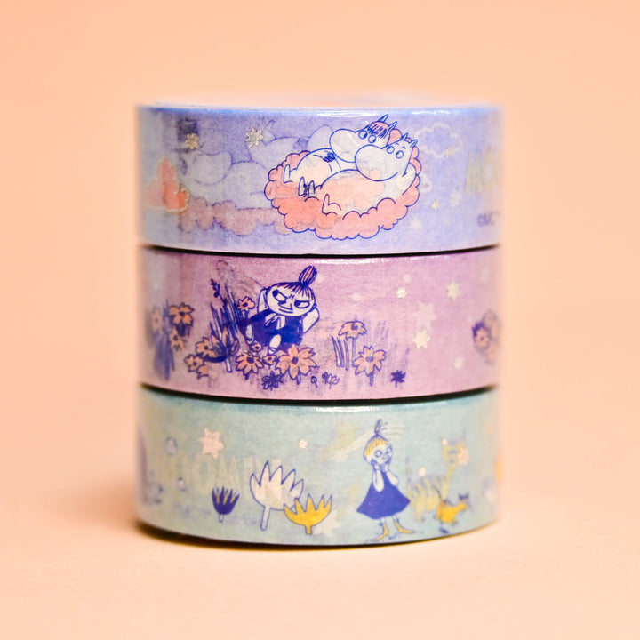 Gakken Moomin Colorful Washi Tape Set (3 pcs.)