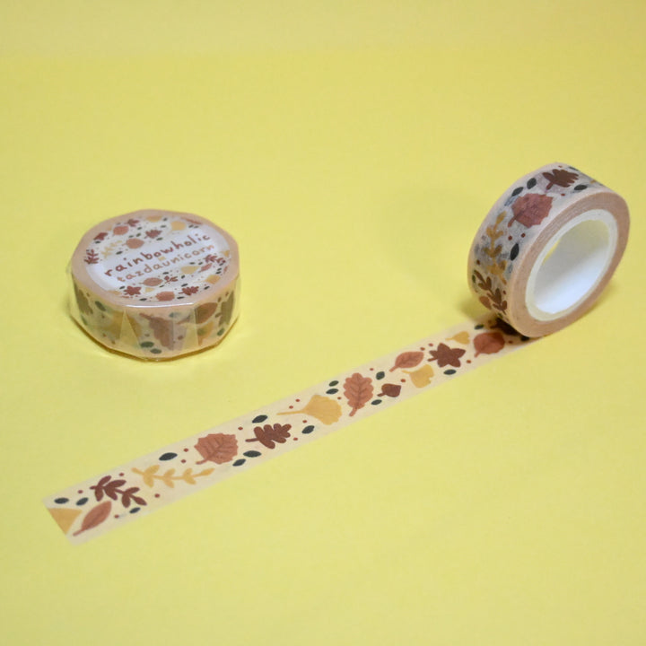 (MT109) Original Rainbowholic x Tazdaunicorn Autumn Patterns Washi Tape
