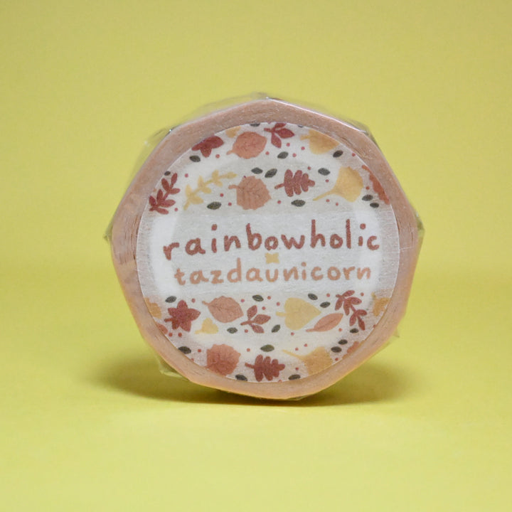 (MT109) Original Rainbowholic x Tazdaunicorn Autumn Patterns Washi Tape