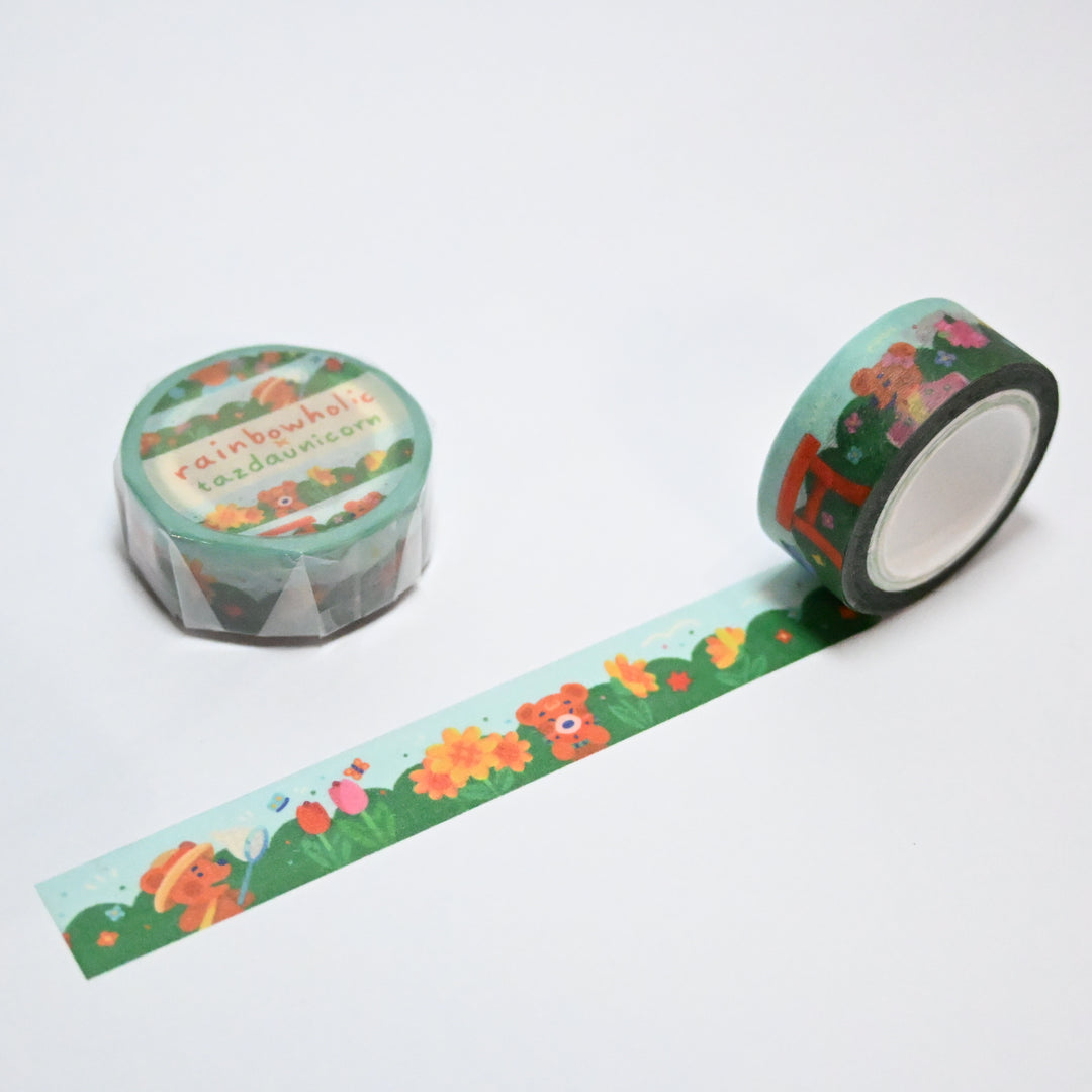 (MT102) Cinta washi original de osos de verano de Rainbowholic x Tazdaunicorn
