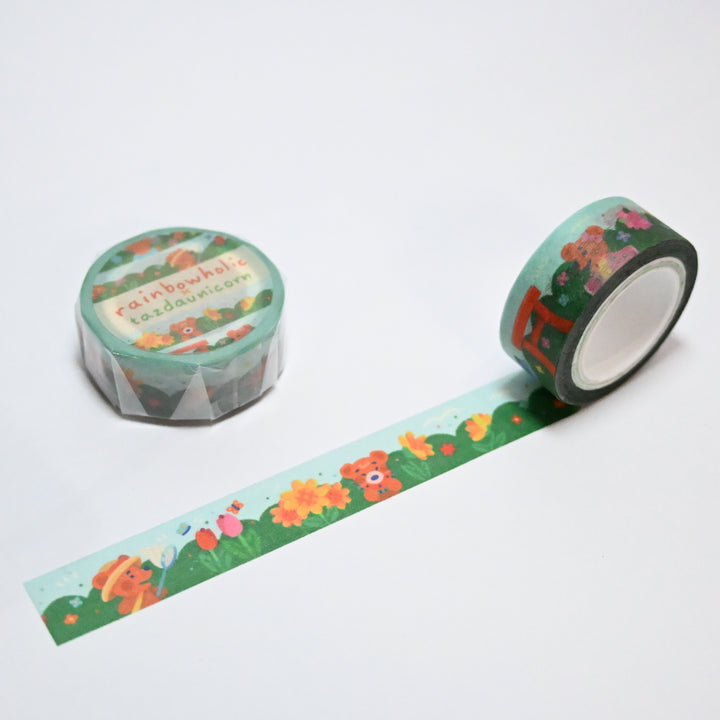(MT102) Cinta washi original de osos de verano de Rainbowholic x Tazdaunicorn