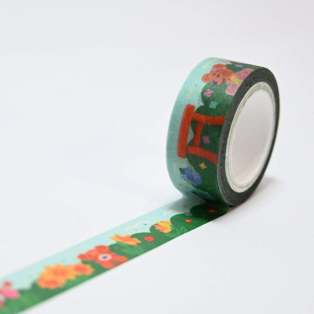(MT102) Cinta washi original de osos de verano de Rainbowholic x Tazdaunicorn