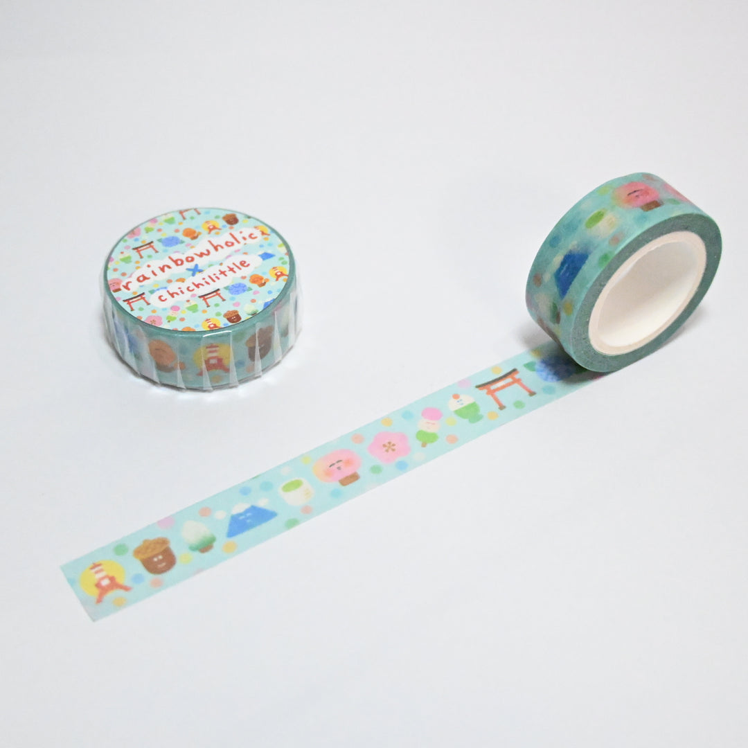 (MT115) Original Rainbowholic x Chichilittle Japan Travel Washi Tape