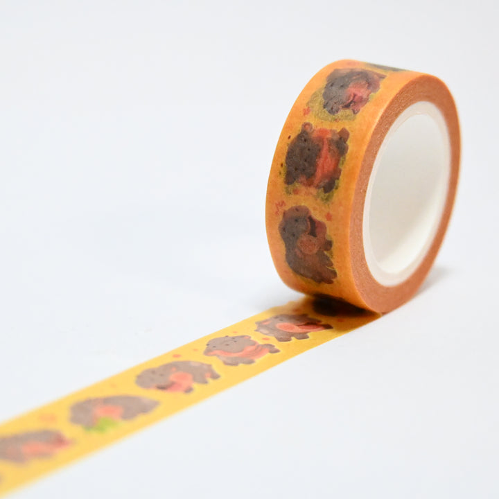 (MT118) Original Rainbowholic x Tazdaunicorn Kawaii Baby Hippo Washi Tape