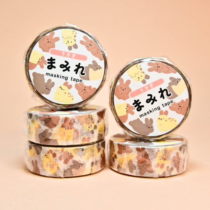 World Craft Brown Bunnies Washi Tape