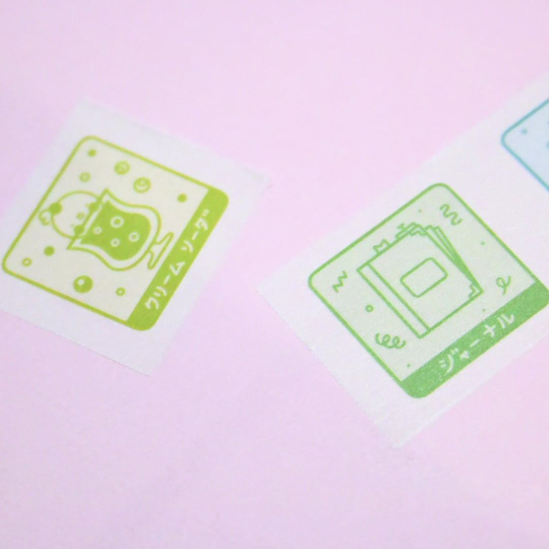 (MT141) Rainbowholic x Tazdaunicorn RB Stamp Rally S2 Easy Cut Washi Tape