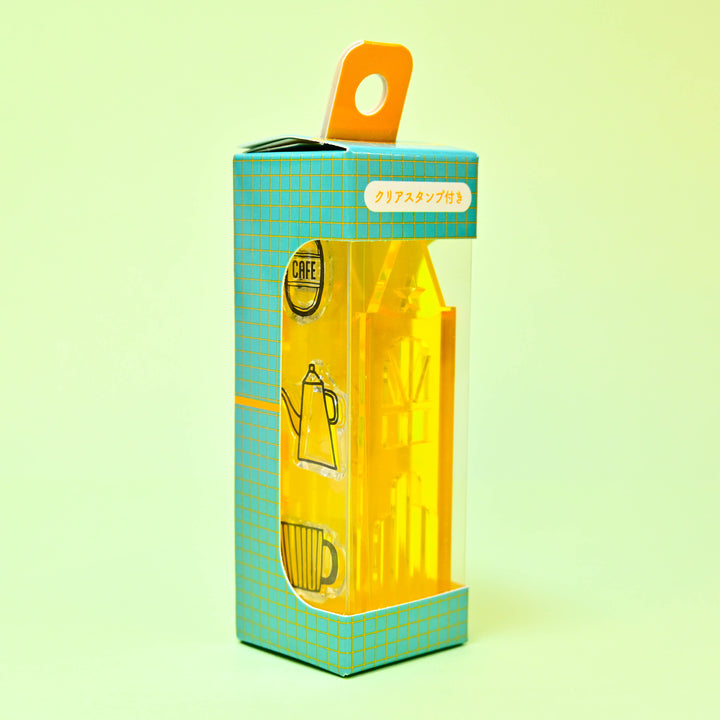 Komamono Lab Townscape Acrylic Stamp SMALL Yellow
