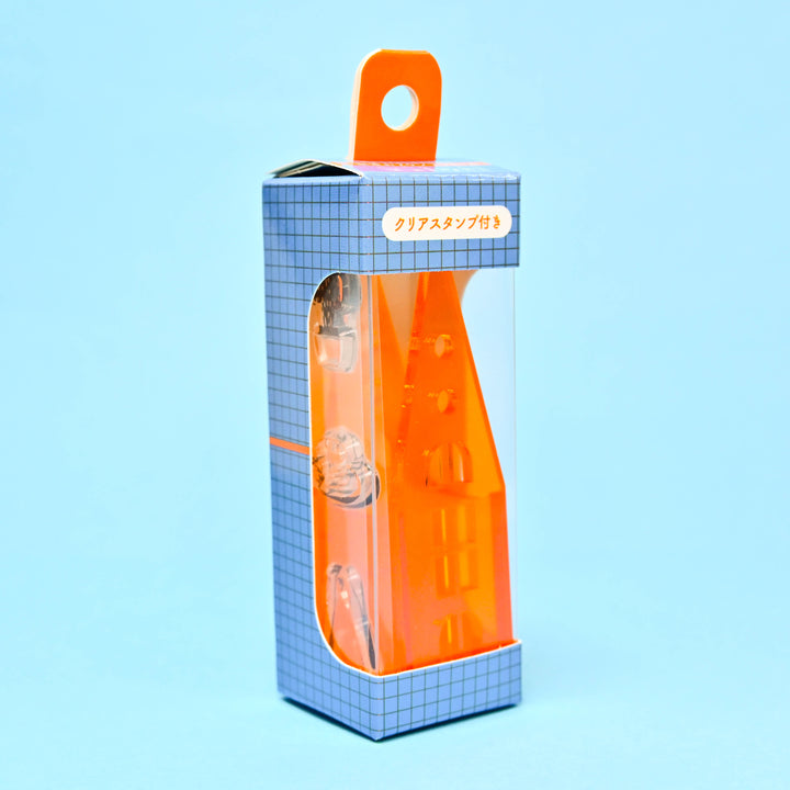 Komamono Lab Townscape Acrylic Stamp SMALL Orange