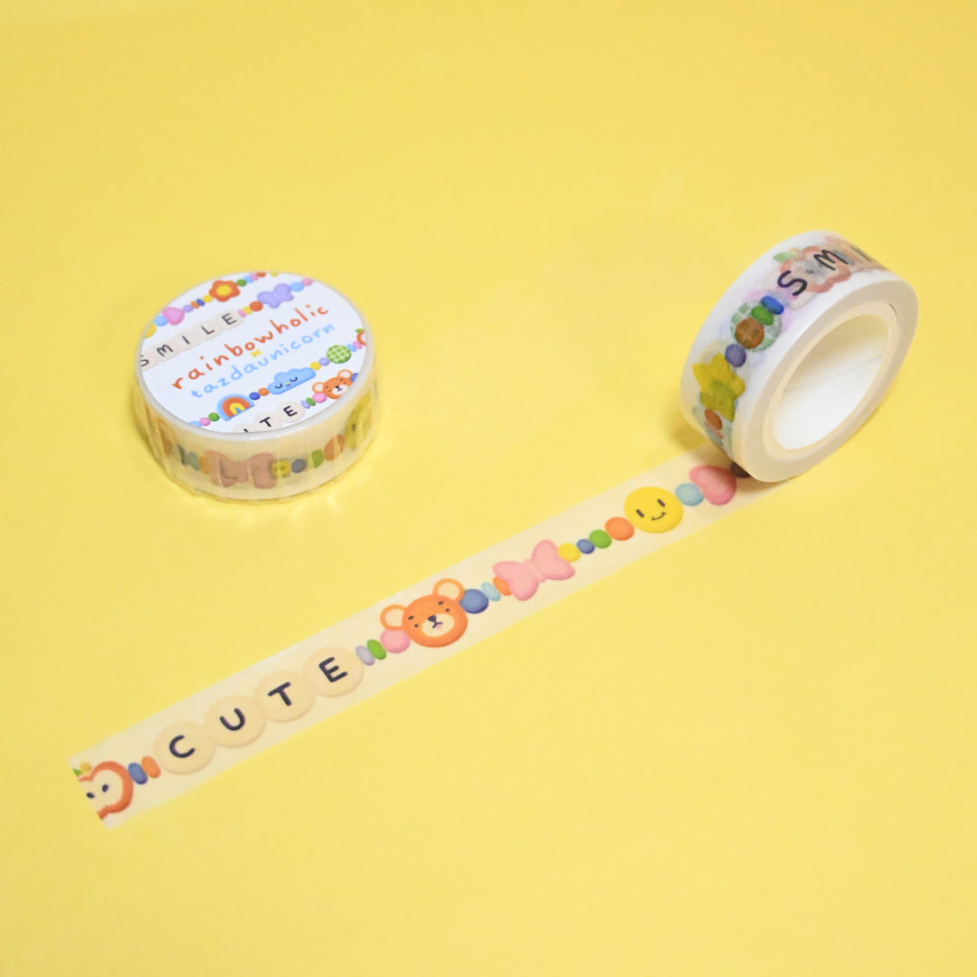 (MT140) Original Rainbowholic x Tazdaunicorn Friendship Bracelet Washi Tape