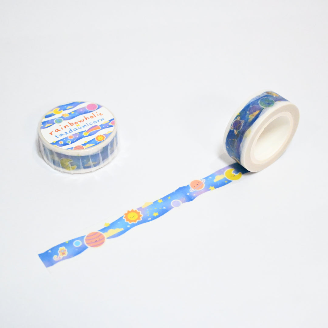 (MT139) Original Rainbowholic x Tazdaunicorn Galaxy Milky Way Washi Tape