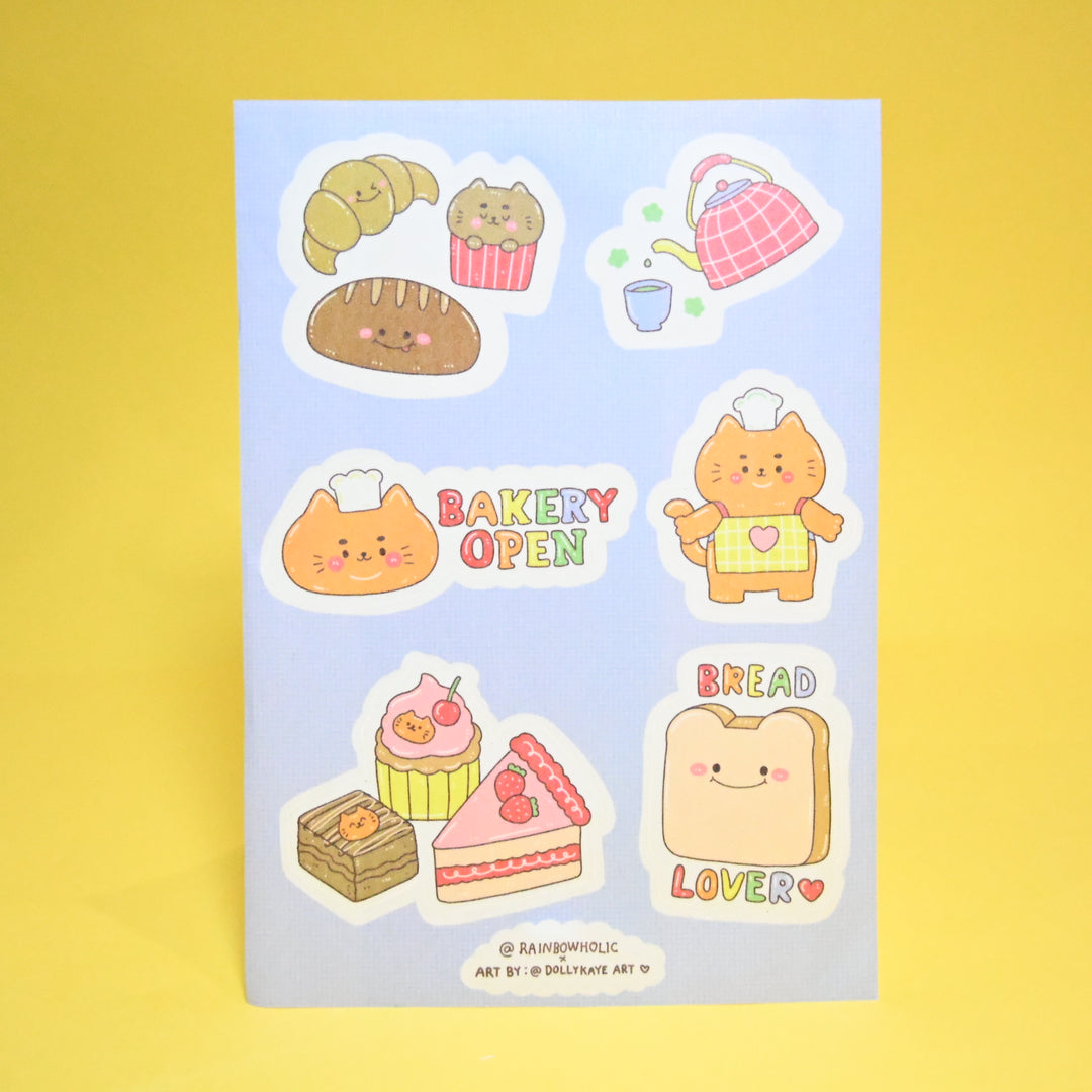 (ST010) Rainbowholic x Dolly Kaye Art Bakery A6 Sticker