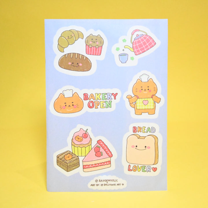 (ST010) Rainbowholic x Dolly Kaye Art Bakery A6 Sticker