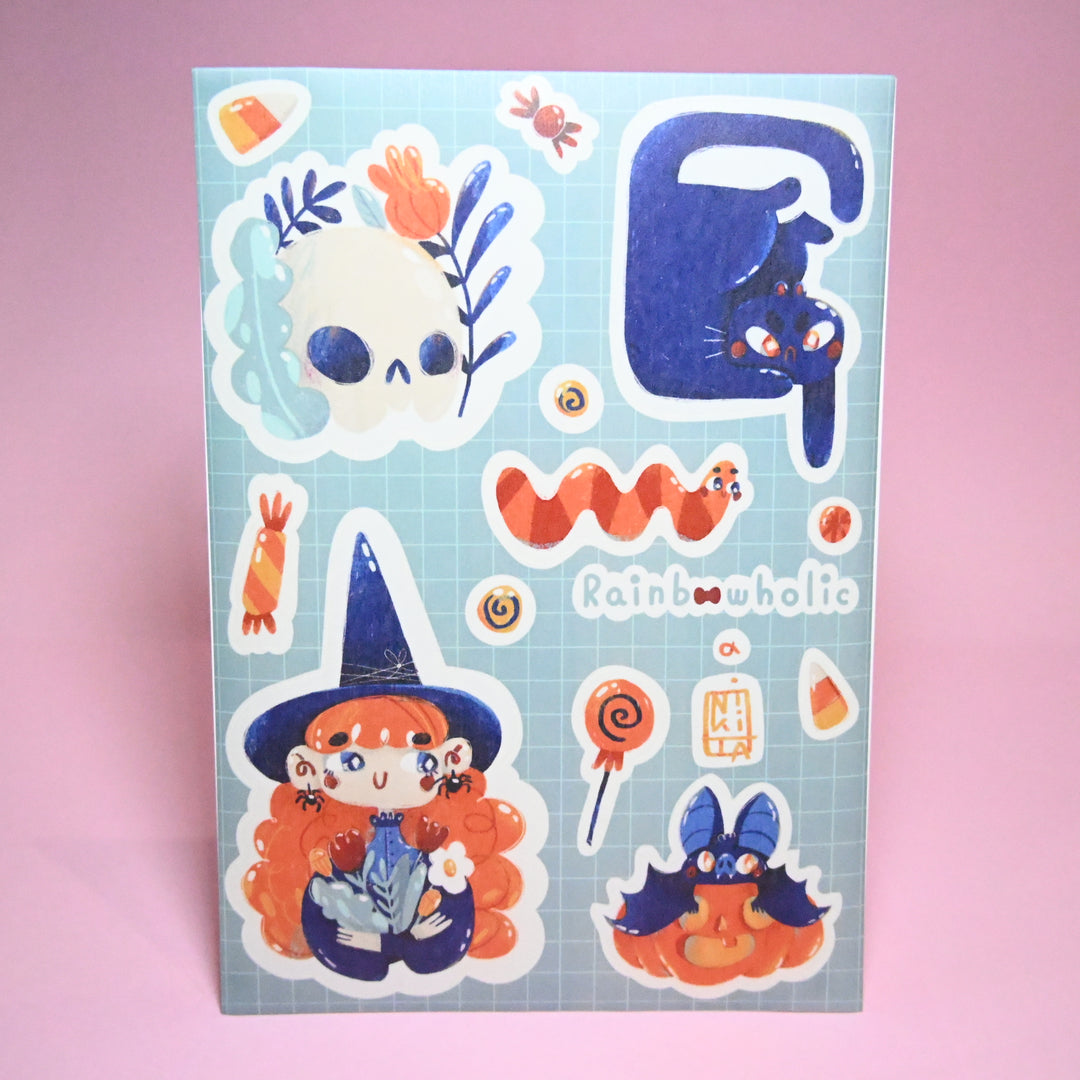 (ST015) Juego de pegatinas originales de la colaboración Rainbowholic x Nikita "Cozy Autumn" (2 hojas)