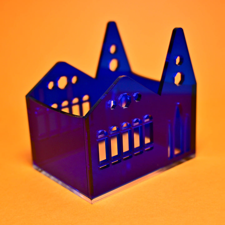Komamono Lab Townscape Acrylic Stamp BIG Blue
