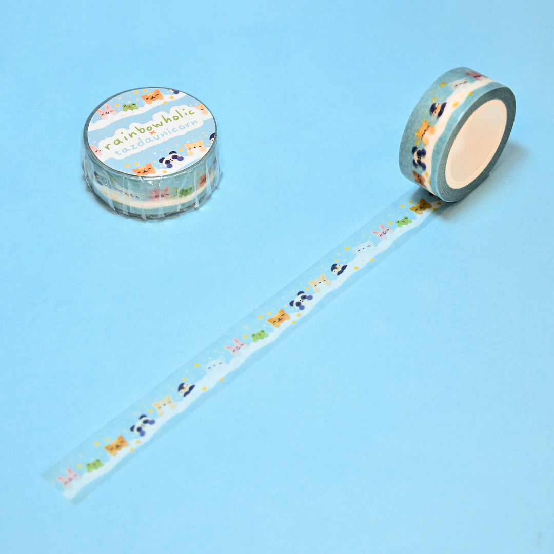 (MT152) Rainbowholic x Tazdaunicorn Nap Time Washi Tape