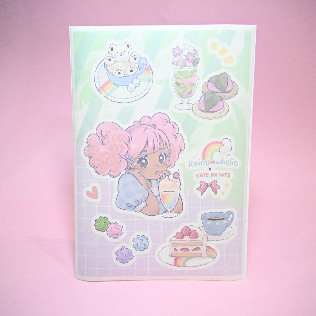 (ST036) Rainbowholic x Kate Paints Kawaii Sweets Sticker Set (2 sheets)