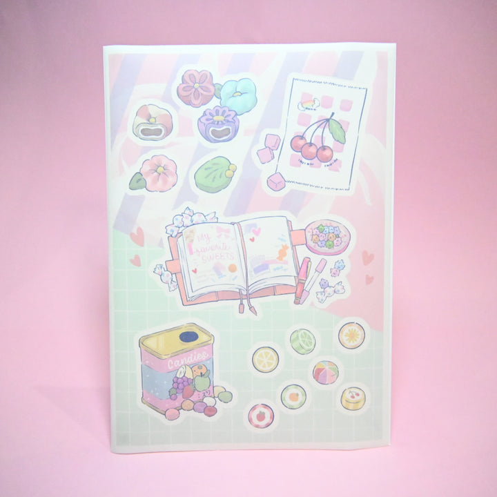 (ST036) Rainbowholic x Kate Paints Kawaii Sweets Sticker Set (2 sheets)