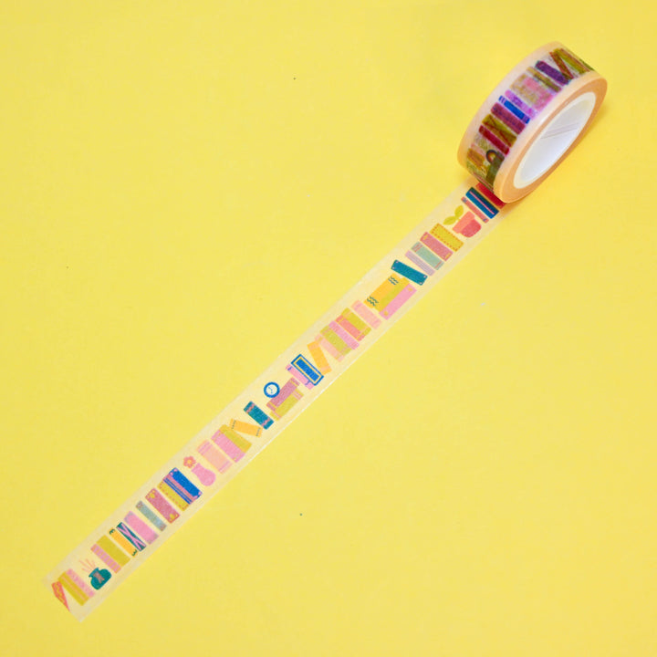 (MT151) Rainbowholic x Tazdaunicorn Bookshelf Washi Tape