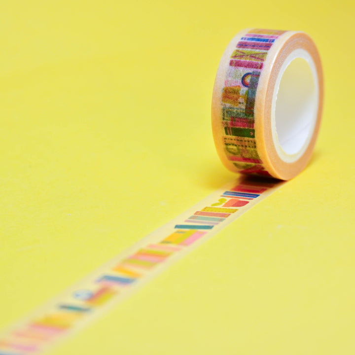 (MT151) Rainbowholic x Tazdaunicorn Bookshelf Washi Tape