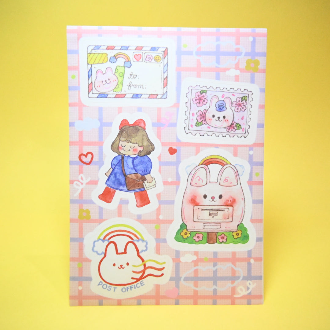 (ST053) Rainbowholic x Dolly Kaye Art "Happy Mail Time" Sticker Set (2 sheets)
