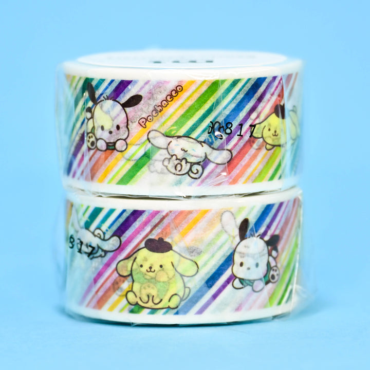 mt Sanrio Rainbow Stripes Washi Tape 2cm