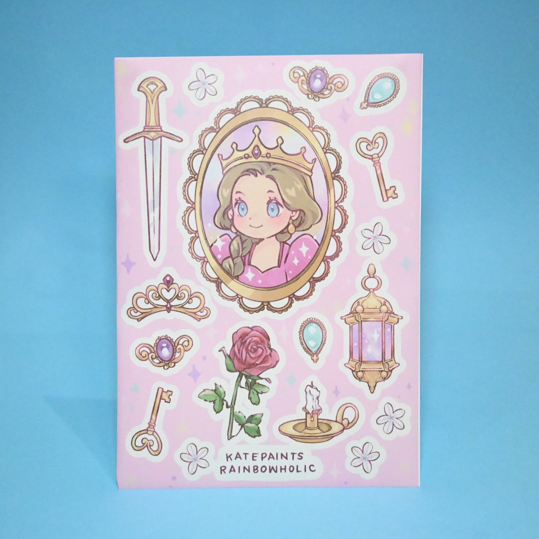 (ST048) Premium Original Rainbowholic x Kate Paints Collaboration Fairy Tale Sticker