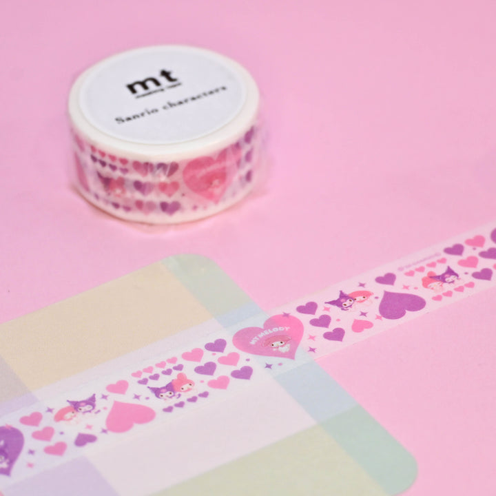 mt Sanrio My Melody and Kuromi Washi Tape 1.8cm