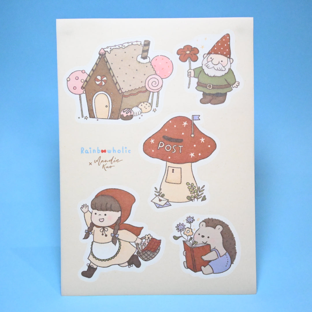 (ST069) Rainbowholic x Mandie Kuo Whimsical Fairy Tales Sticker Set (2 sheets)